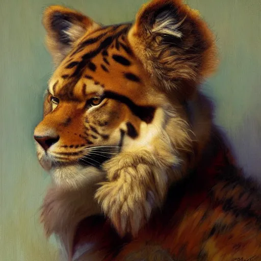 Image similar to a portrait of an animal. highly detailed painting by gaston bussiere, craig mullins, j. c. leyendecker, furry