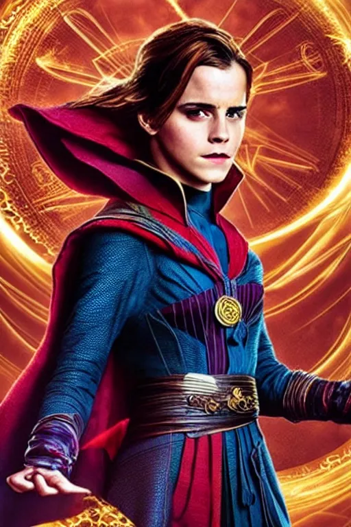 Prompt: emma watson as doctor strange, hyper realistic