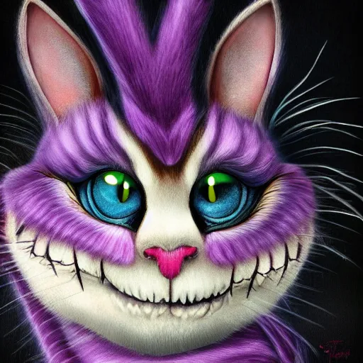 Image similar to cheshire cat by Yaroslav Tokar