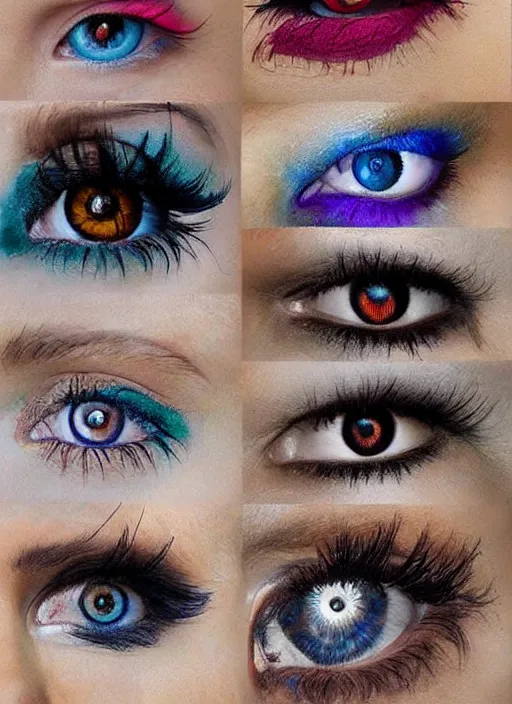 Prompt: portrait of a stunningly beautiful eye, all styles combined and multiplied