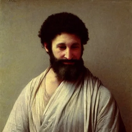 Prompt: “painting or joe Biden. Very old. Sad, wrinkly, very bony. Art by William Adolphe bouguereau. Award winning”