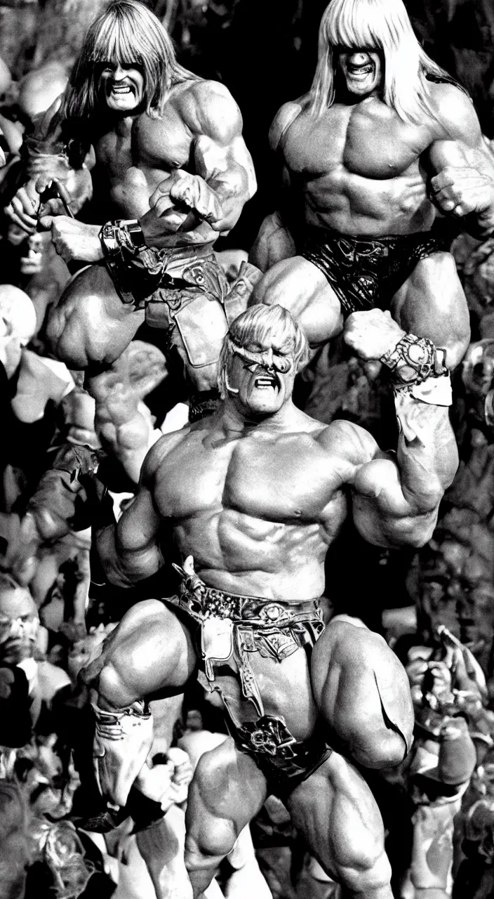 Image similar to Hulk Hogan as He-Man