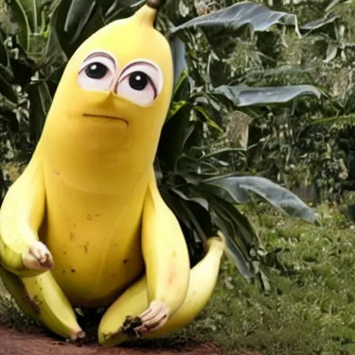 Image similar to queen banana elizabeth as a banana, she is a big ripe banana.