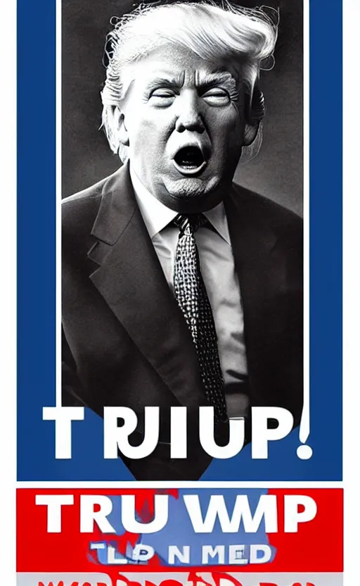 Image similar to poster of donald trump sticking his tongue out like the iconic einstein photo