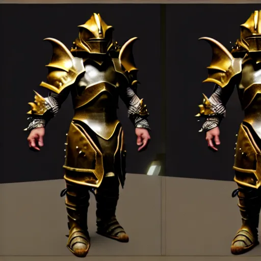 dragonborn armor being left off on a wardrobe, | Stable Diffusion | OpenArt