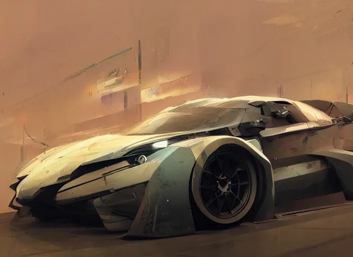 Prompt: sport car for the year 2 0 3 2, style by simon bisley, ismail inceoglu, wadim kashin, filip hodas, benedick bana, and andrew atroshenko.