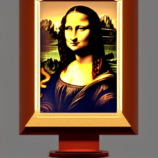 Prompt: photorealistic mable bust of mona lisa, smooth light from upper left, dark background, studio lights