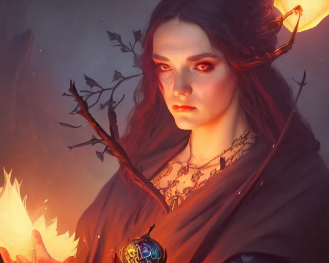 Prompt: photography of a witch 8 k, deep focus, d & d, fantasy, intricate, elegant, highly detailed, digital painting, artstation, concept art, matte, sharp focus, illustration, hearthstone, art by artgerm and greg rutkowski and alphonse mucha