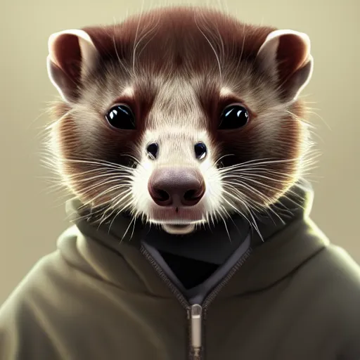 Image similar to a anthropomorphic ferret is walter white, hyperdetailed, artstation, cgsociety, 8 k