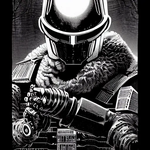 Image similar to medium portrait soft light, by killian eng and bernie wrightson and joe fenton, inspired by victorian judge dredd, etching, fine, sharp high detail,