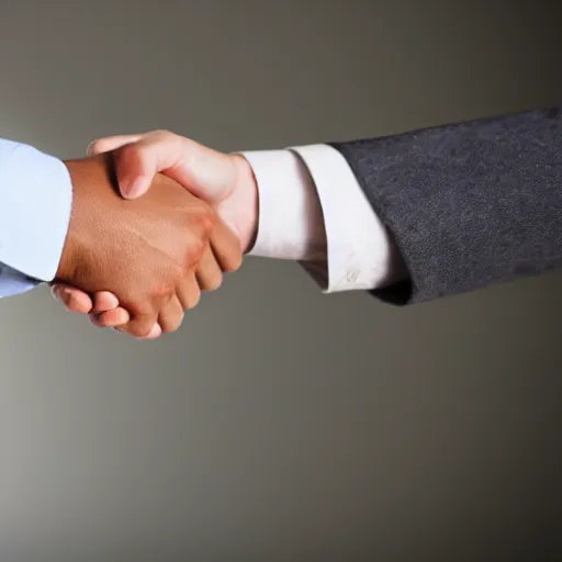 Prompt: Corporate business handshake between business partners