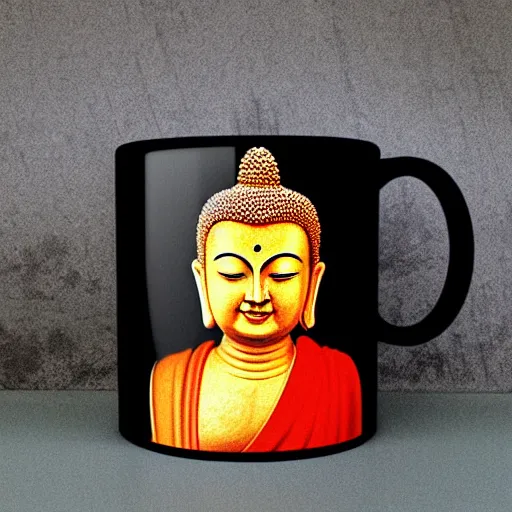 Image similar to buddha mug shot