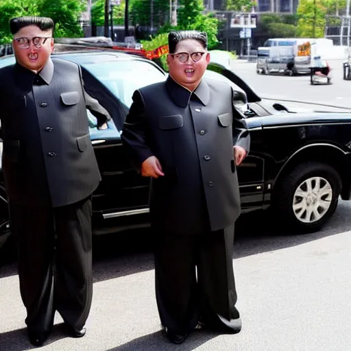 Prompt: kim jong un as a taxi driver in new york