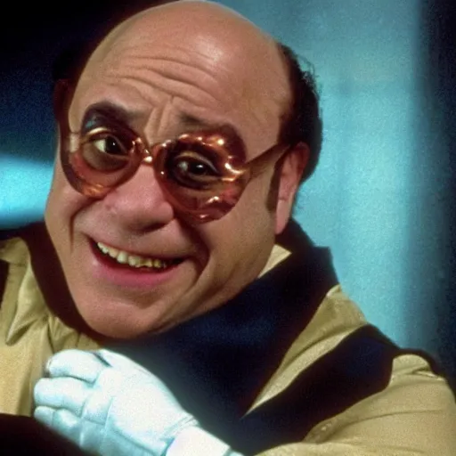 Prompt: film still of Danny Devito as Professor X in the X-men movie 2000