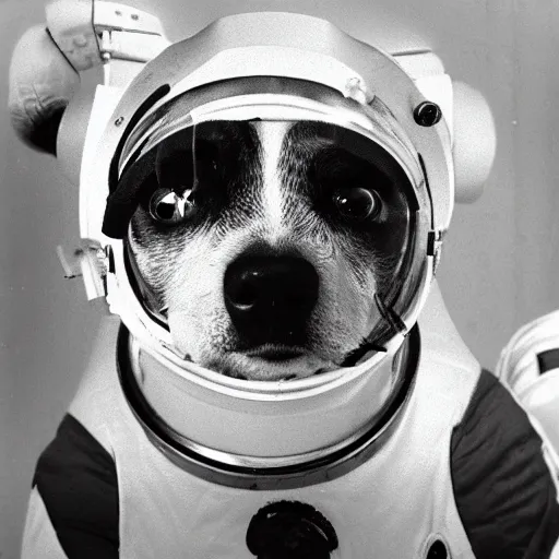 Image similar to cosmonaut dog
