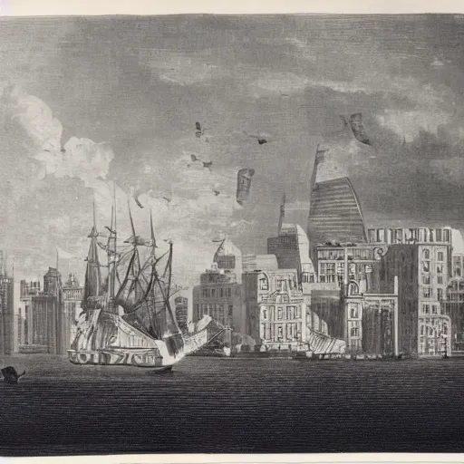 Image similar to Boston, as the Eagle and the Wild Goose See It, by James Wallace Black and Samuel Archer King.