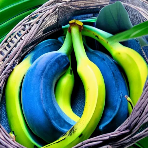Prompt: blue bananas