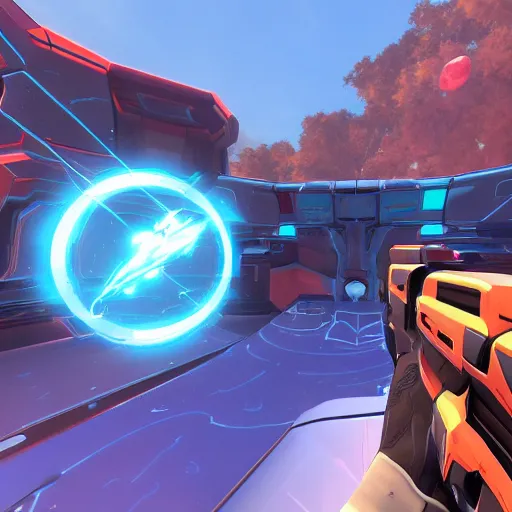 Image similar to splitgate : halo with portals