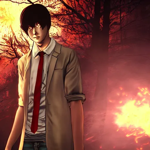 Image similar to Light Yagami in Dead By Daylight game