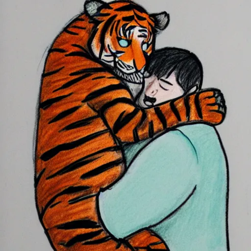 life of pi tiger drawing