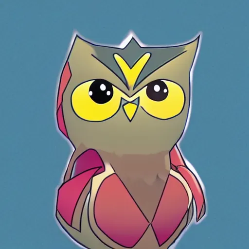 Image similar to the Duolingo owl as a Pokémon