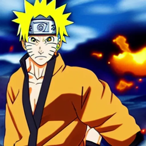 Prompt: naruto uzumaki going super saiyan