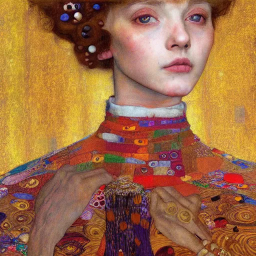 Prompt: a girl with crown by gustav klimt and egon schiele,inside the garden, baroque, matte painting, concept art,highly detailed,sharp lines, hdri, 4k -