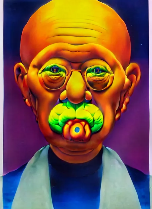 Image similar to evil person portrait by shusei nagaoka, kaws, david rudnick, airbrush on canvas, pastell colours, cell shaded, 8 k,