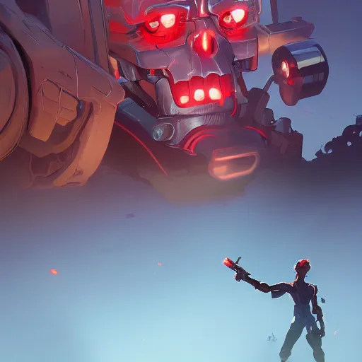 Image similar to hero world the terminator, behance hd by jesper ejsing, by rhads, makoto shinkai and lois van baarle, ilya kuvshinov, rossdraws global illumination