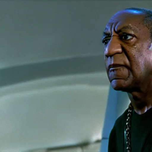 Prompt: Bill Cosby as Luke Skywalker, 70mm print, Star Wars film still,