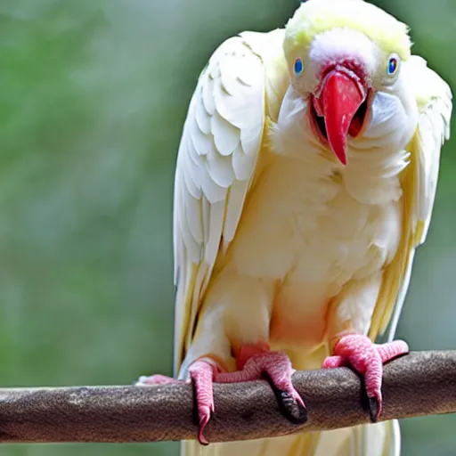 Image similar to albino macaw parrot