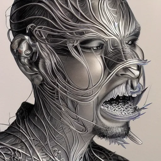 Image similar to ar filter designed by sorayama and ikeuchi painted in alex grey style drawn by vania zouravliov, inspired by boredoms, intricate manga drawing, photorealistic, 3 d, high detail, sharp high detail, artstation, octane