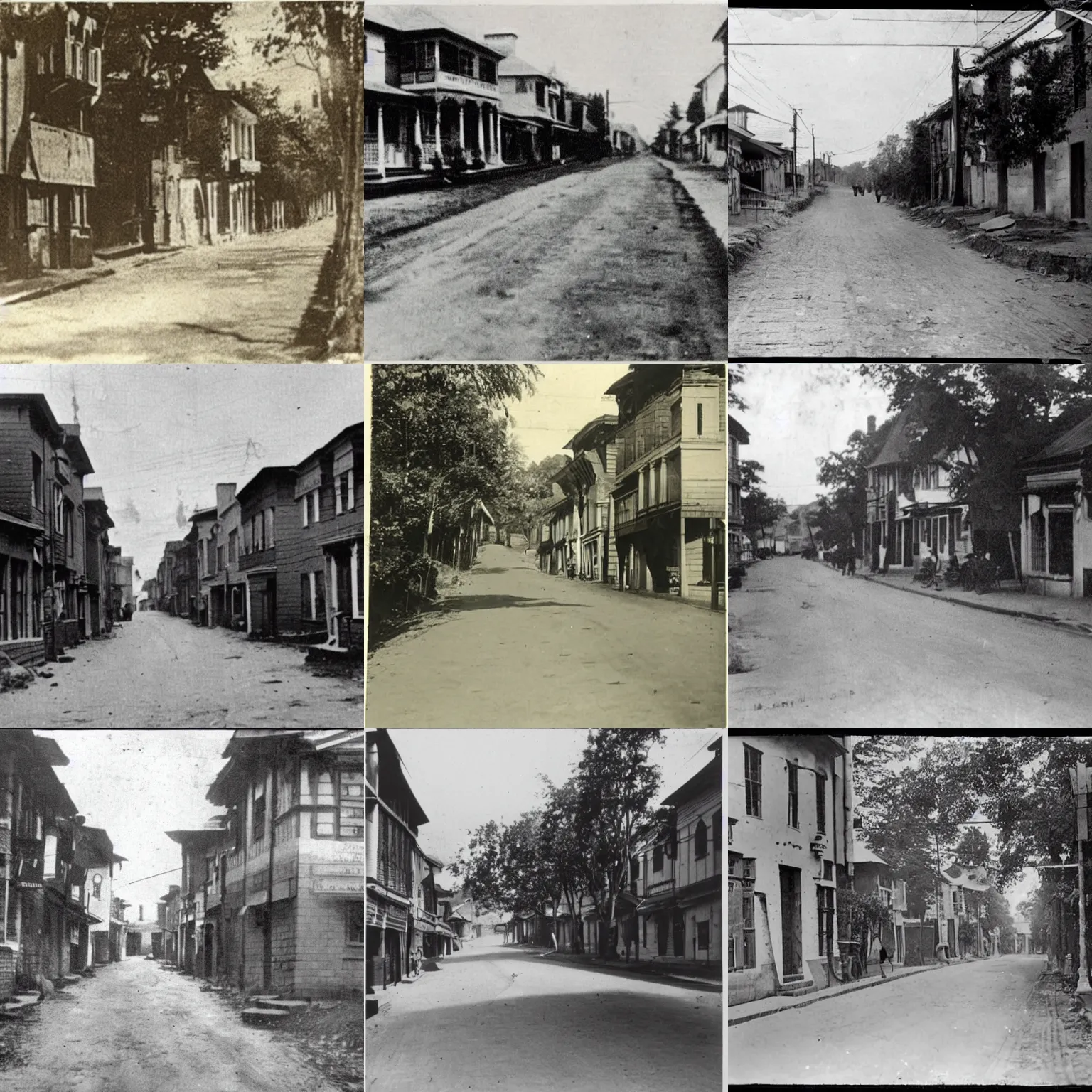 Prompt: a street in malabar in 1 9 2 1