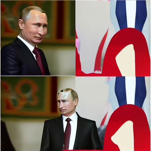 Prompt: vladimir putin internet lover