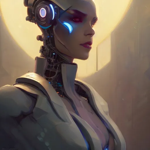 Image similar to portrait of a beautiful cybernetic villainess, cyberpunk concept art by pete mohrbacher and artgerm and wlop and greg rutkowski and deathburger, digital art, highly detailed, intricate, sci-fi, sharp focus, Trending on Artstation HQ, deviantart, unreal engine 5, 4K UHD image