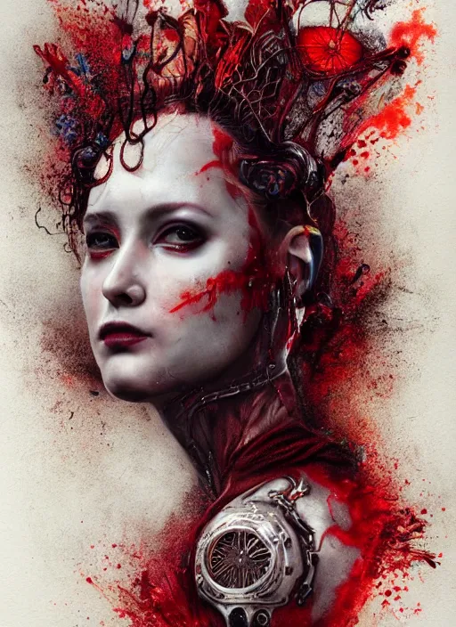 Image similar to queen of hearts, matrix, highly detailed, cinematic, 8 k, by megan duncanson, benjamin lacombe, adrian borda, stanley artgermm, tom bagshaw, craig mullins, carne griffiths, ayami kojima, beksinski, giger, trending on deviantart, hyper detailed, horror, full of colour