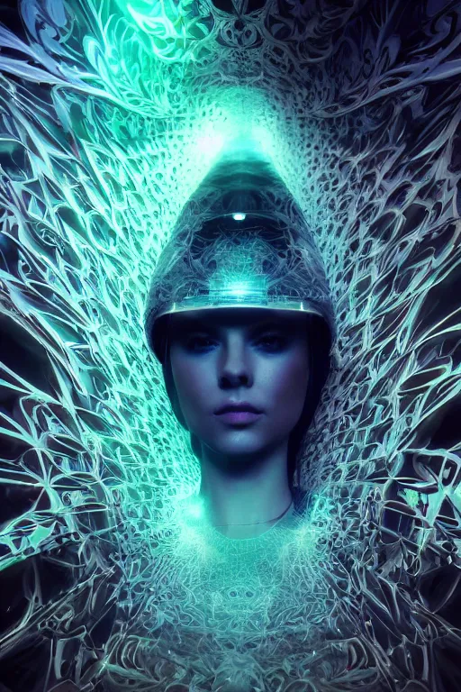 Image similar to cinematic shot epic fractal halls of creativity, walls of large moving images, hyper realistic, mood lighting, fantasy, detailed people creating beautiful diverse large holographic art, highly detailed, super realistic, point of view of visor wearer, air hands painting art in the air!, perfect lighting pixel sorting