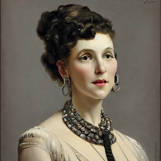 Image similar to mandelbulb portrait of a beautiful woman by gil elvgen, loomis, leyendecker