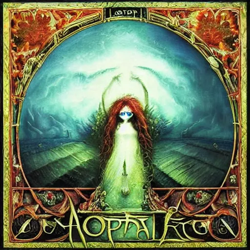 Image similar to ligma as an opeth album cover