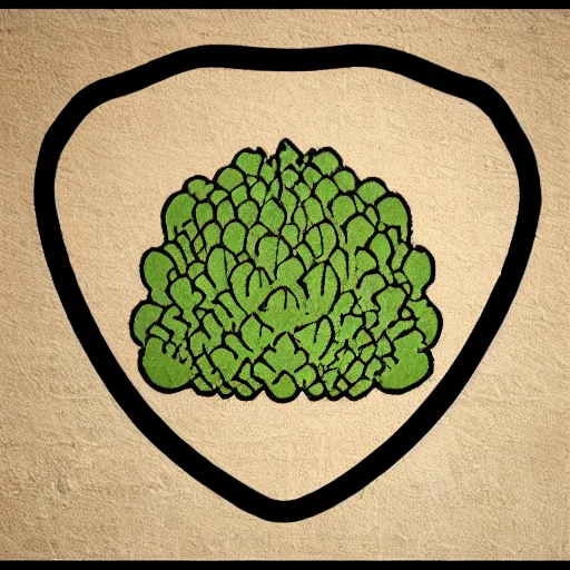 Image similar to logo romanesco simple stencil