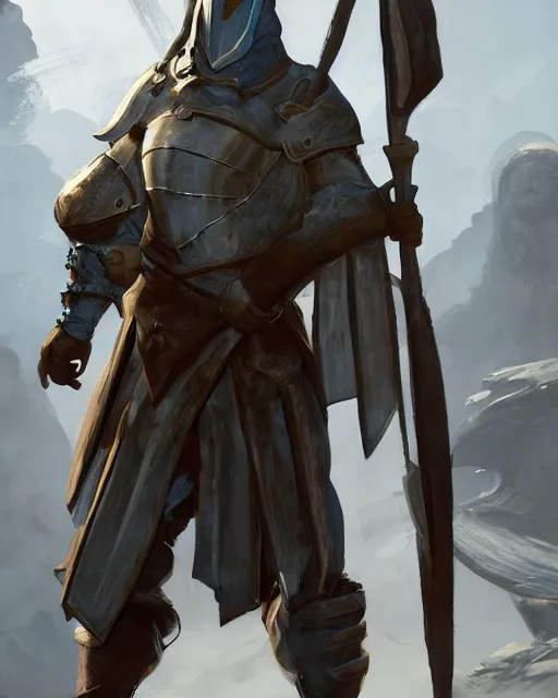 Image similar to medieval peasant, warframe armor, perfect, concept art, scifi, 4 k, ultra realistic, epic lighting, cinematic, high detail, masterpiece