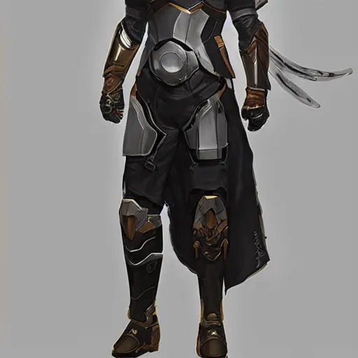 Image similar to destiny 2 concept armor for male, character portrait, realistic, cg art, artgerm, greg rutkowski