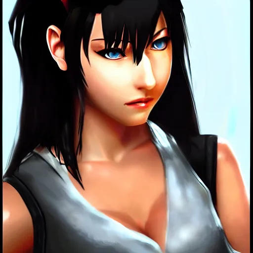 Prompt: tifa lockhart, digital art, artstation