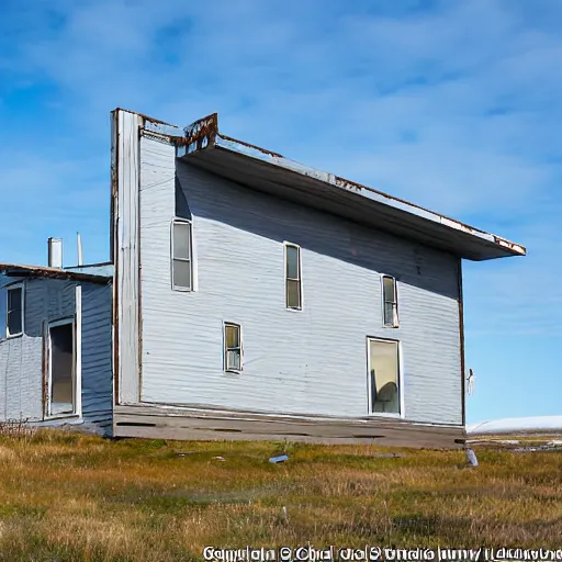 Image similar to avant - garde residential property in nome, alaska.