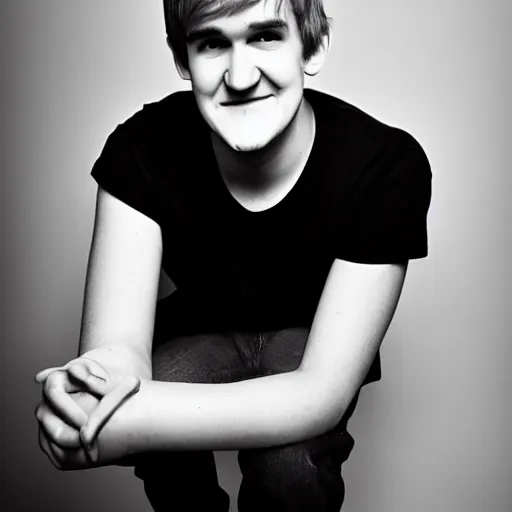 Image similar to bo burnham inside of the internet