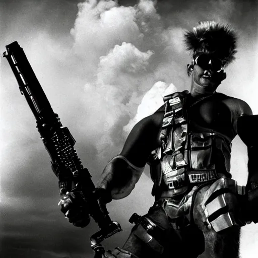 Prompt: Duke Nukem photo by Salgado