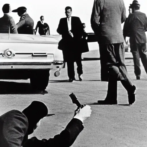 Image similar to professional photographic proof of who shot jfk, era accurate, the absolute truth