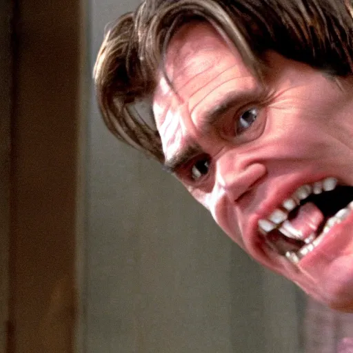 Image similar to Jim Carrey as Norman Bates in the movie Psycho movie still