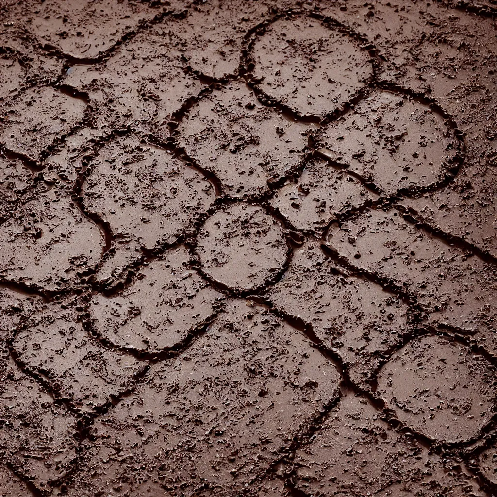 Prompt: 4 k seamless muddy puddle texture, material, 8 k, hi - res