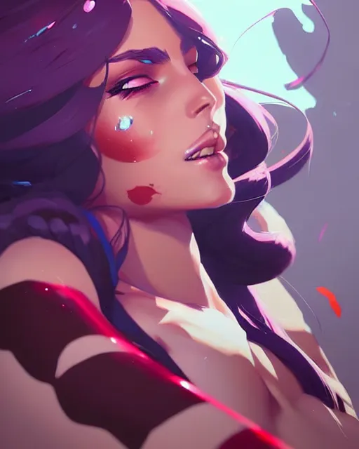 Image similar to a ultradetailed painting of caitlyn from league of legends by conrad roset, greg rutkowski and makoto shinkai trending on artstation